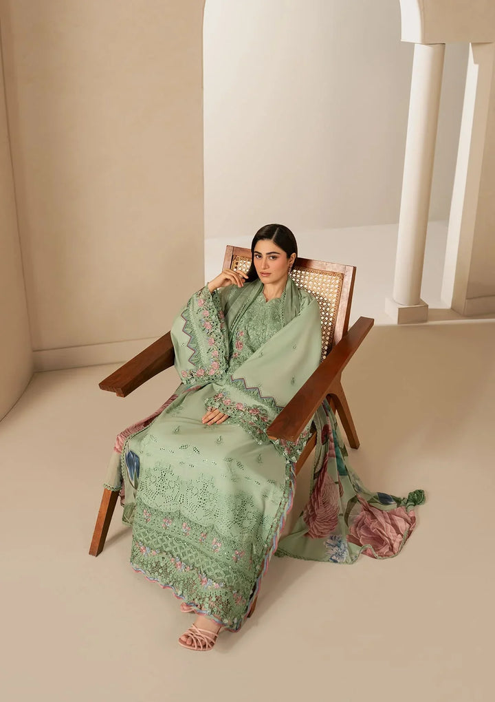 E-CRAFT - CHIKANKARI LAWN WITH CHIFFON DUPATTA &