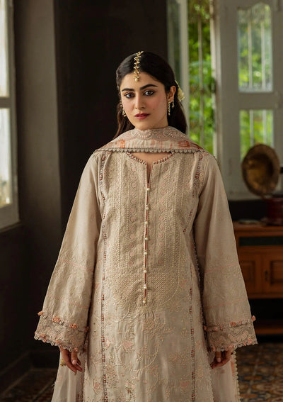 Karandi with Embroidered Chiffon