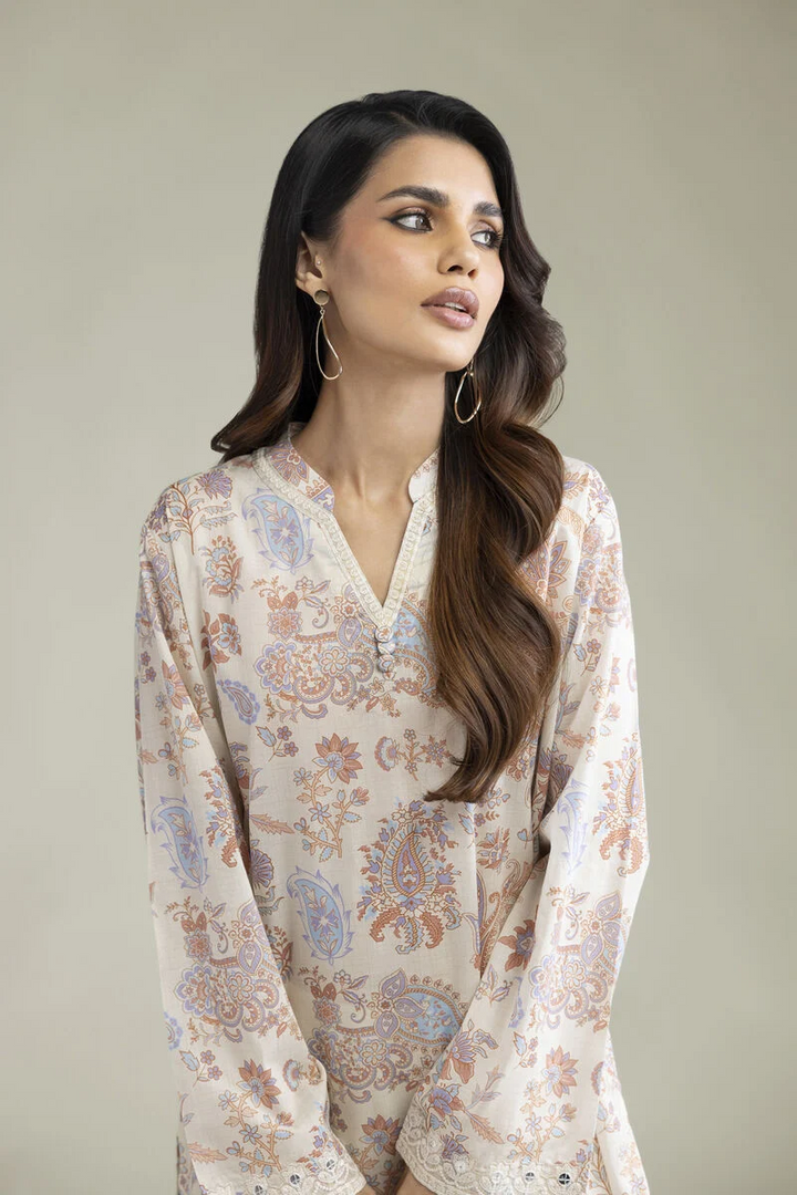 Embroidered | Cambric 2-Piece Tailored Set