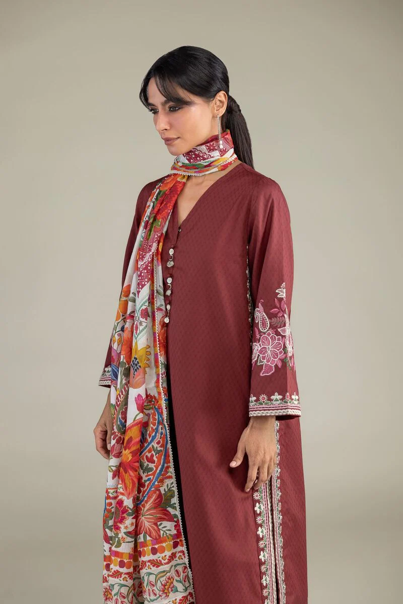 Embroidered | Lawn Floral Lawn Dupatta