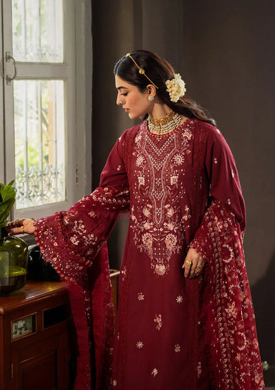 Karandi with Embroidered Chiffon