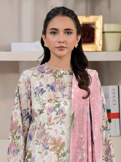 FEROZAN 3-Piece Unstitched Digital Printed Lawn Suit