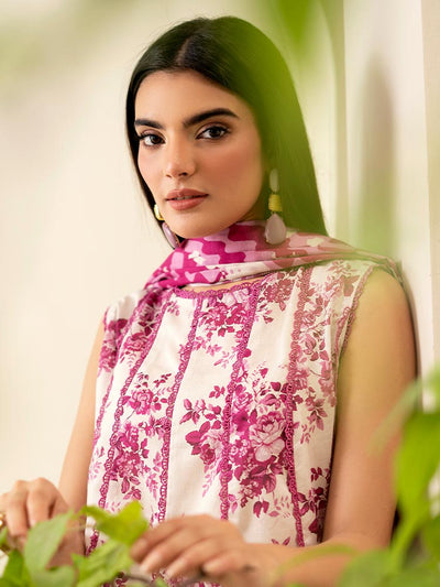 SUHA 3-Piece Unstitched Digital Printed Lawn Suit