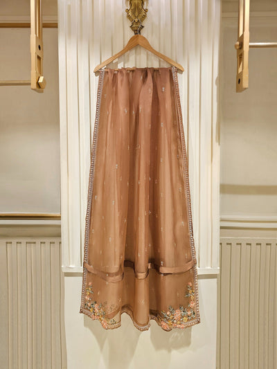 3 Piece - Pure Cotton Net Embroidered Suit