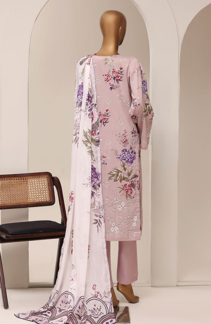 Printed Lawn Stitched 3 Piece Suit