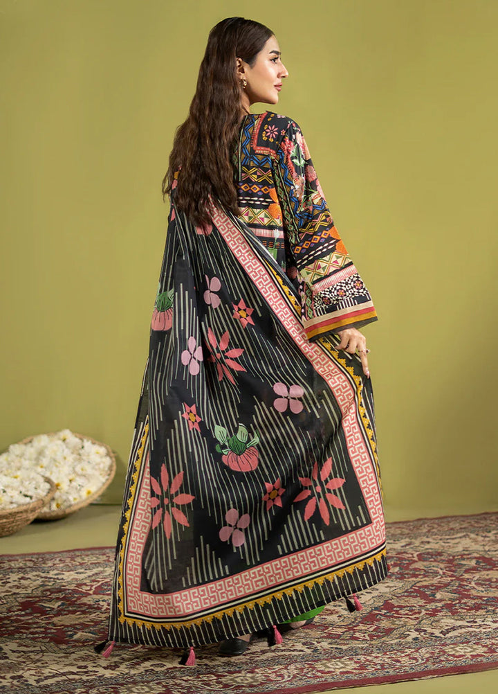 POPINN  Printed Unstitched 3 Piece Suit