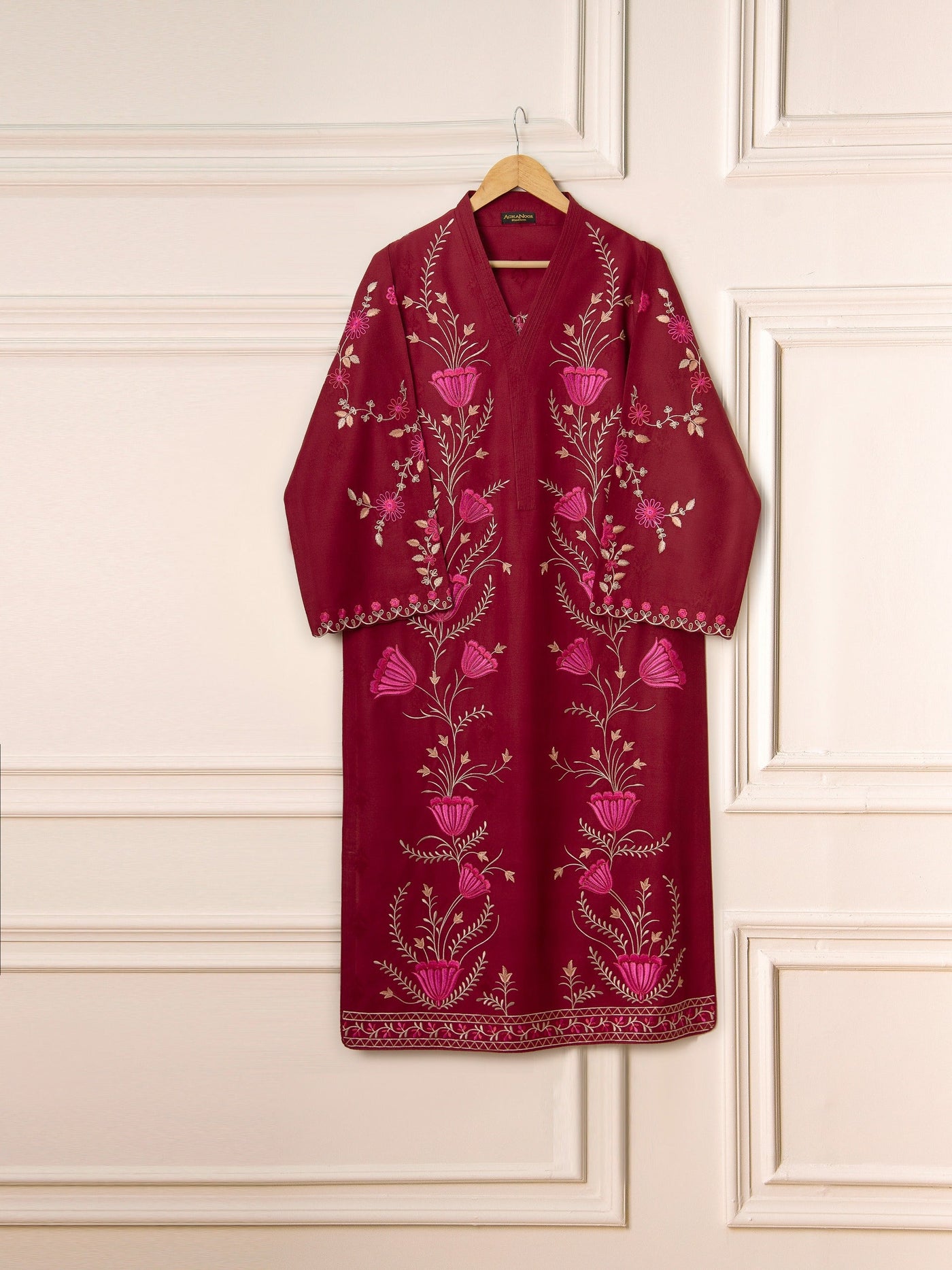 2 Piece - Embroidered Jacquard Suit