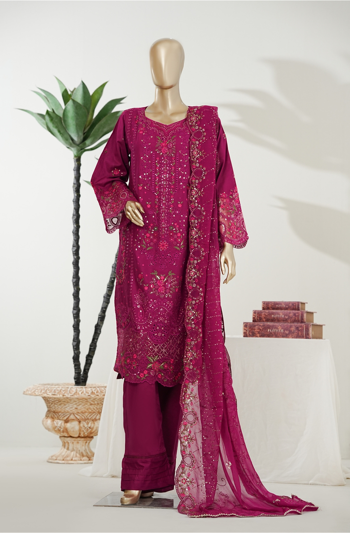 Luxury Embroidered  Lawn 3 Piece