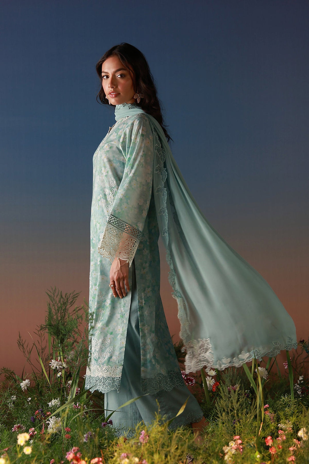 Mirha - 3 Piece Embroidered