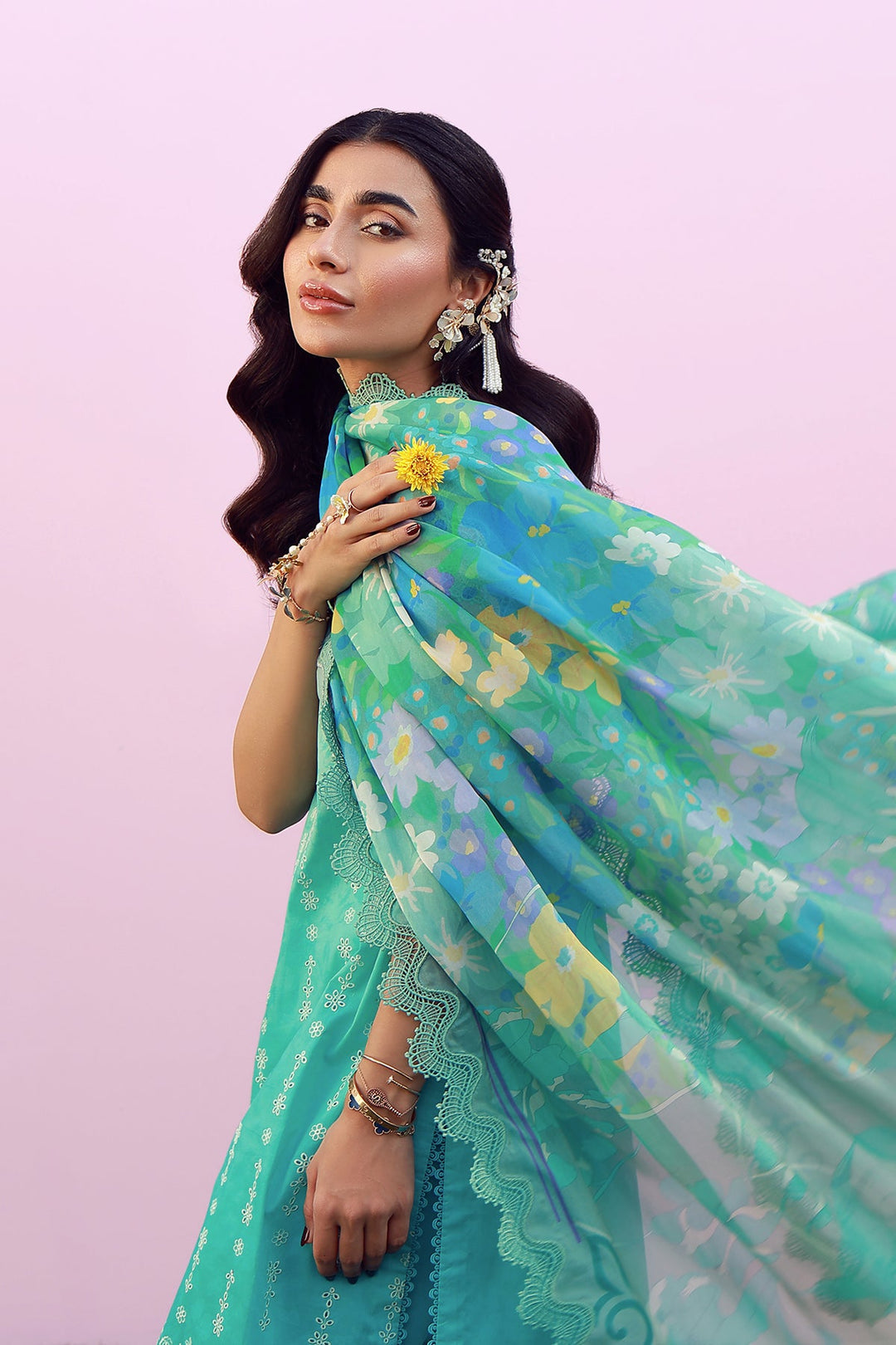 Mirha - 3 Piece Embroidered