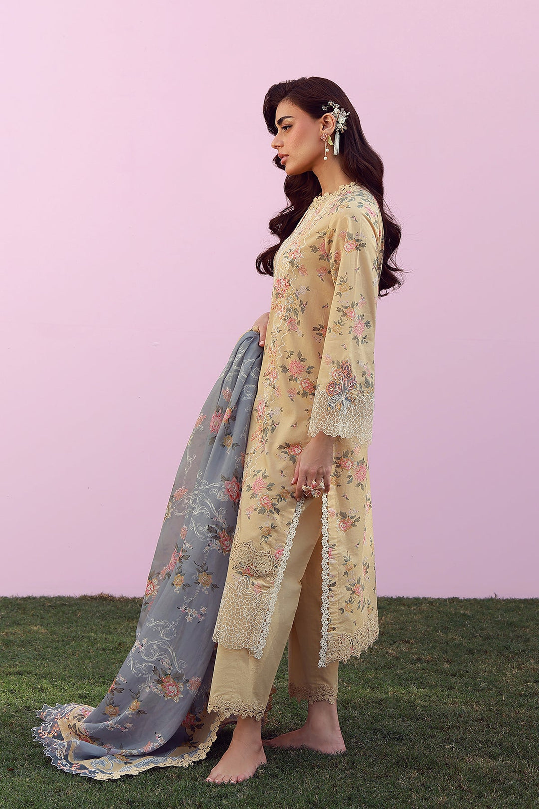 Mirha - 3 Piece Embroidered