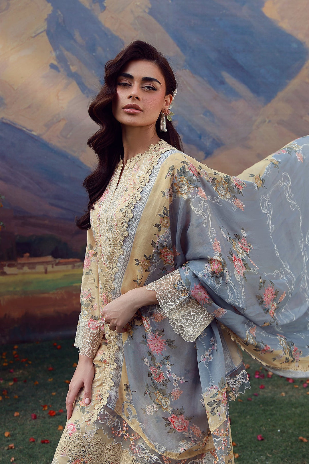 Mirha - 3 Piece Embroidered