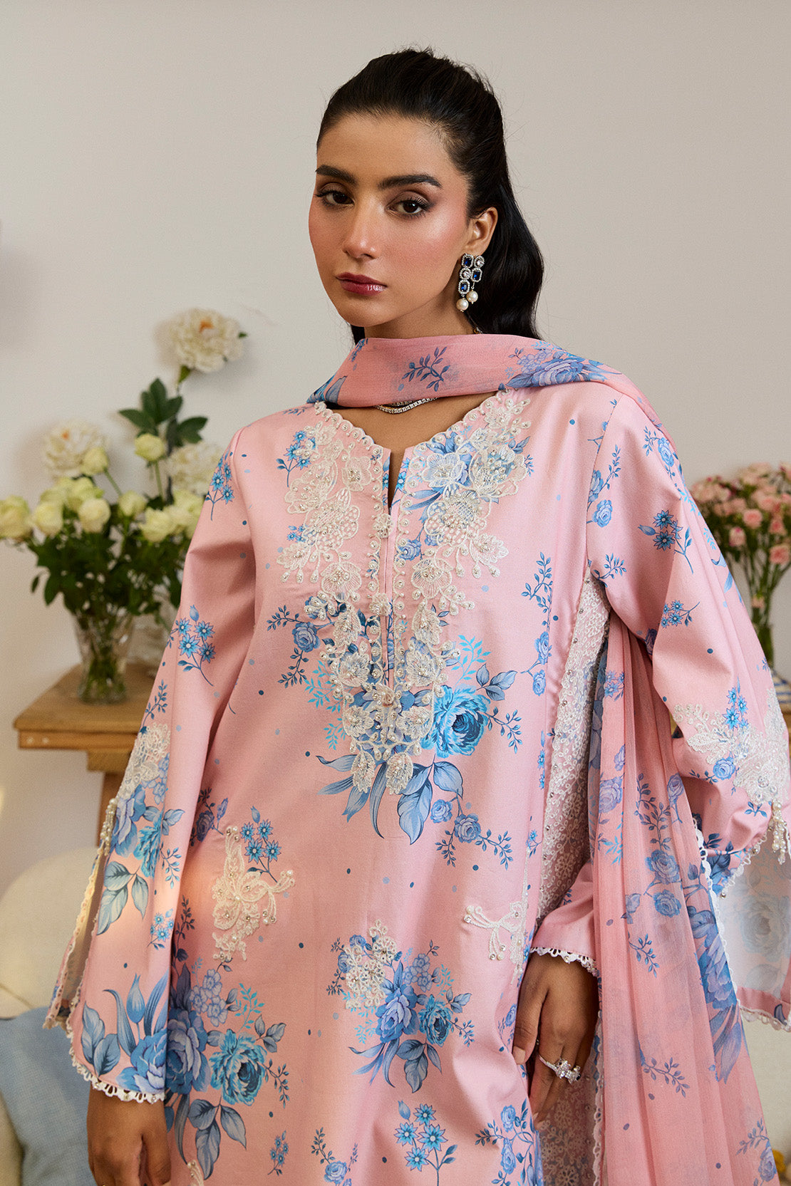 SAHAR GUL– 3PC LAWN & CHIFFON LUXURY PRET
