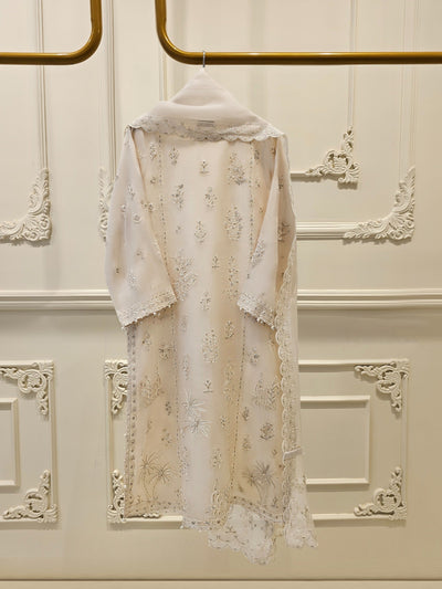 3 Piece - Pure Organza Embroidered Suit