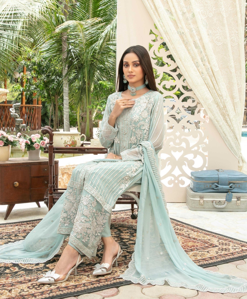 Nuresa Embroidered Fancy Chiffon