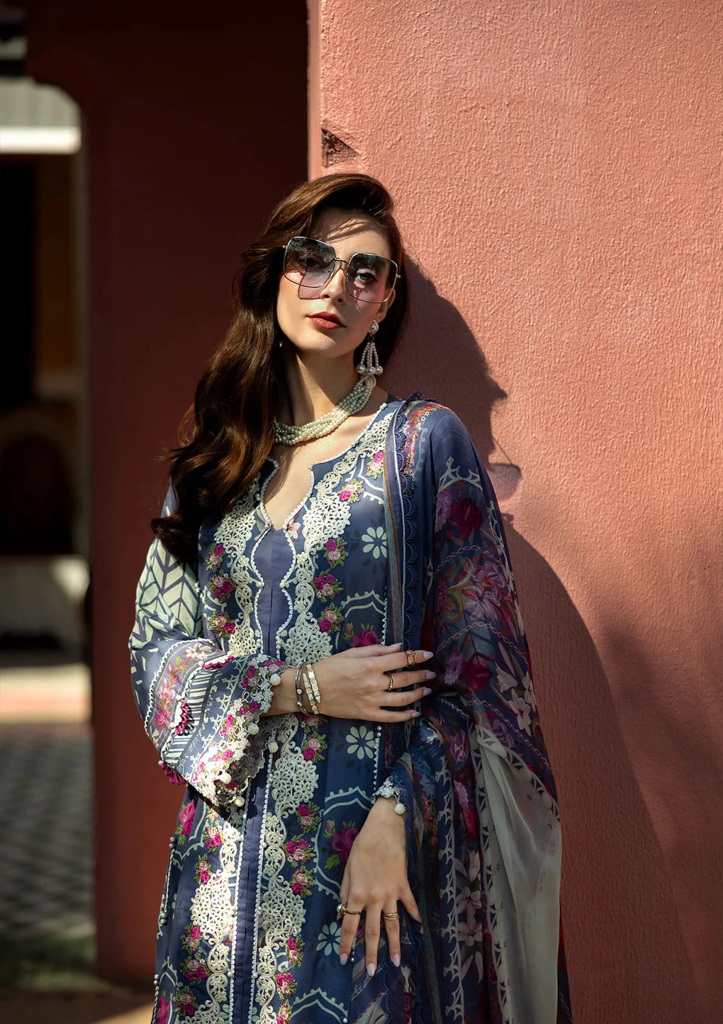 ELAF SIGNATURE  EMBROIDERED LAWN