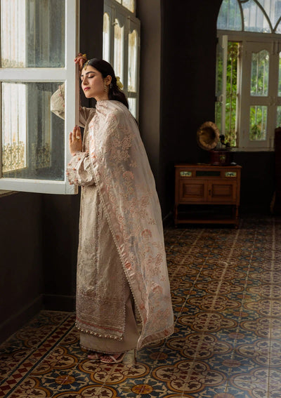 Karandi with Embroidered Chiffon
