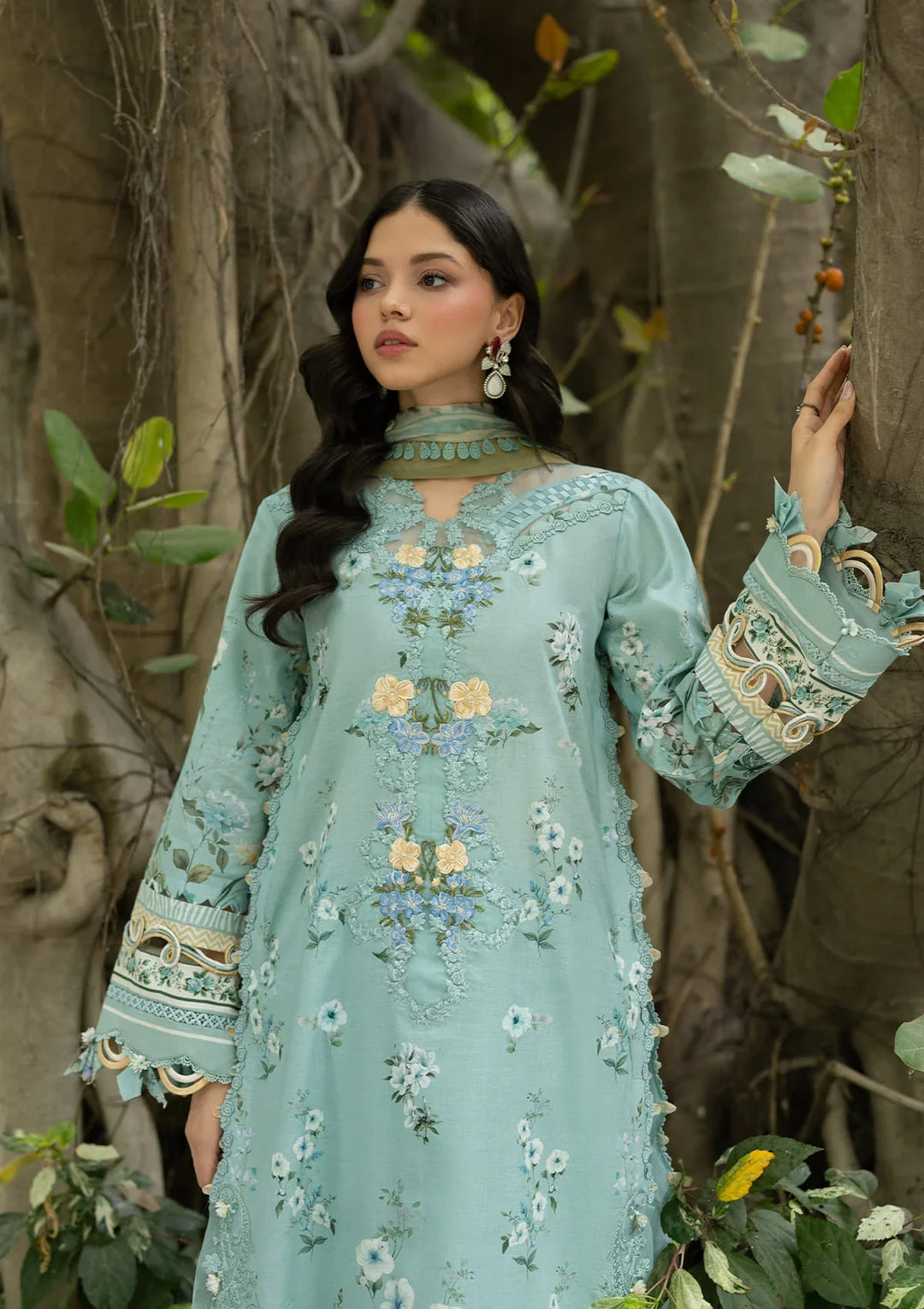 Signature Embroidered Lawn with Chiffon Collection Vol II &