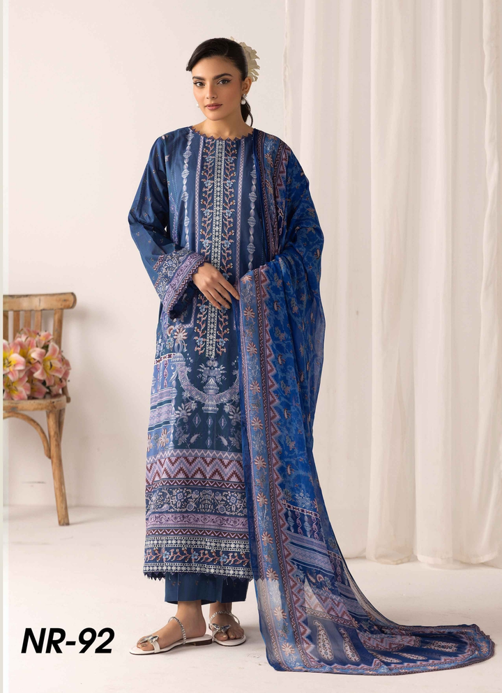 RangRez by NUR Embroidered Lawn