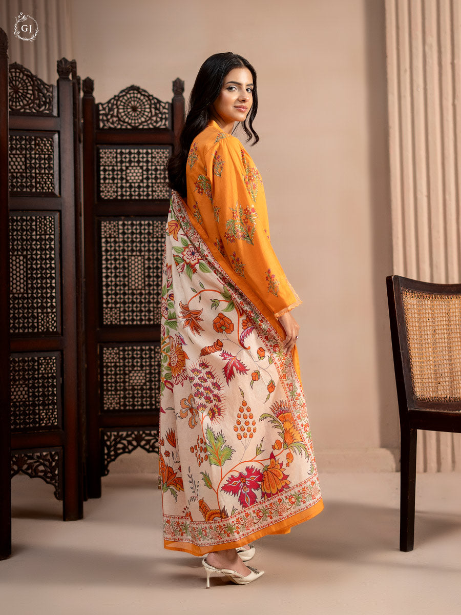 QISSA 3 PC UNSTITCHED LAWN