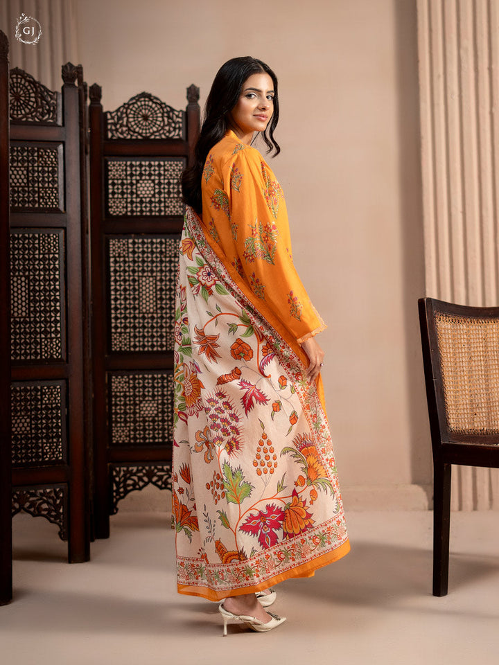 QISSA 3 PC UNSTITCHED LAWN