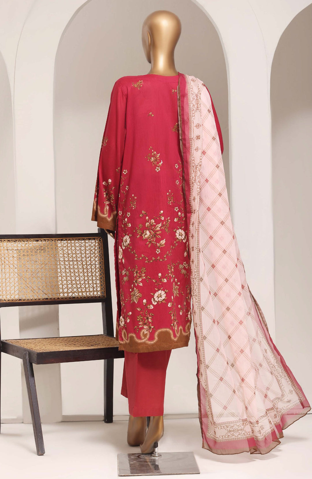 Printed Lawn Stitched 3 Piece Suit