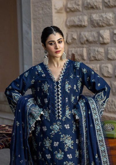 Karandi with Embroidered Chiffon