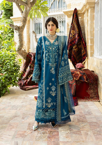 Karandi with Embroidered Chiffon