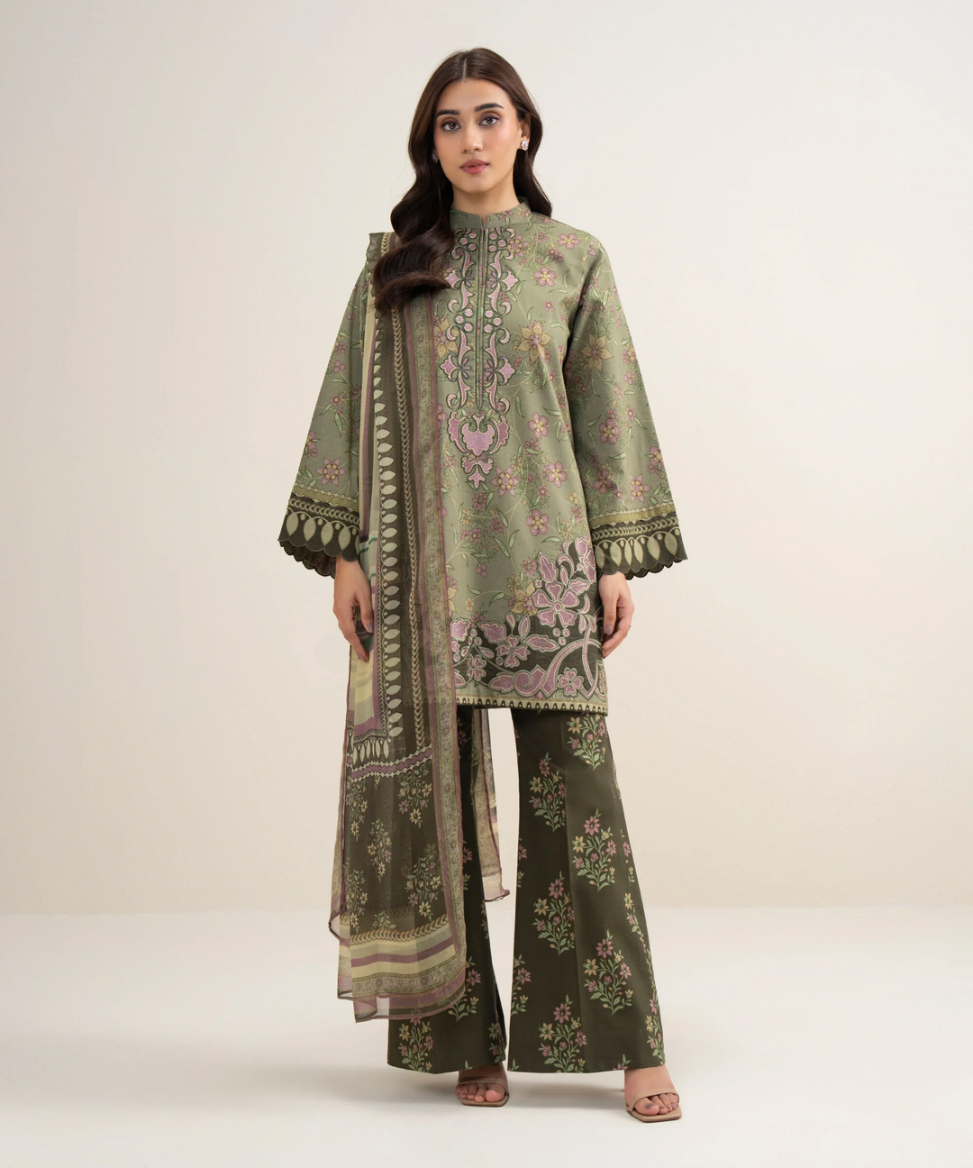 3 Piece - Embroidered Lawn Suit