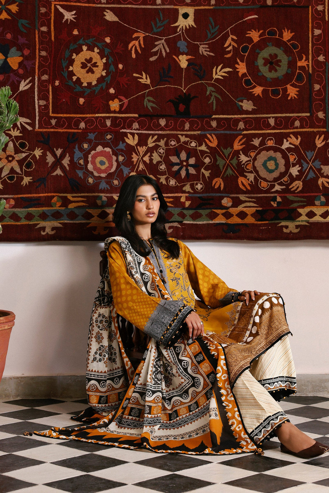 Amaya Unstitched Printed Lawn&