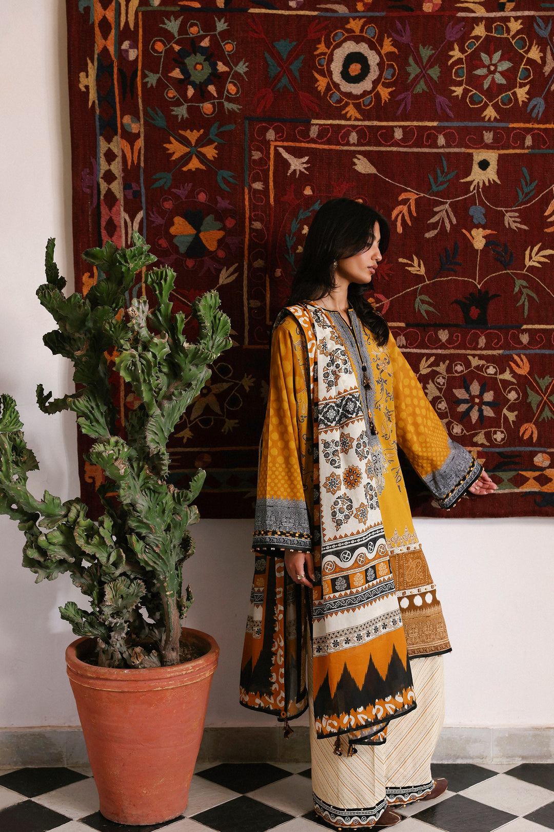 Amaya Unstitched Printed Lawn&