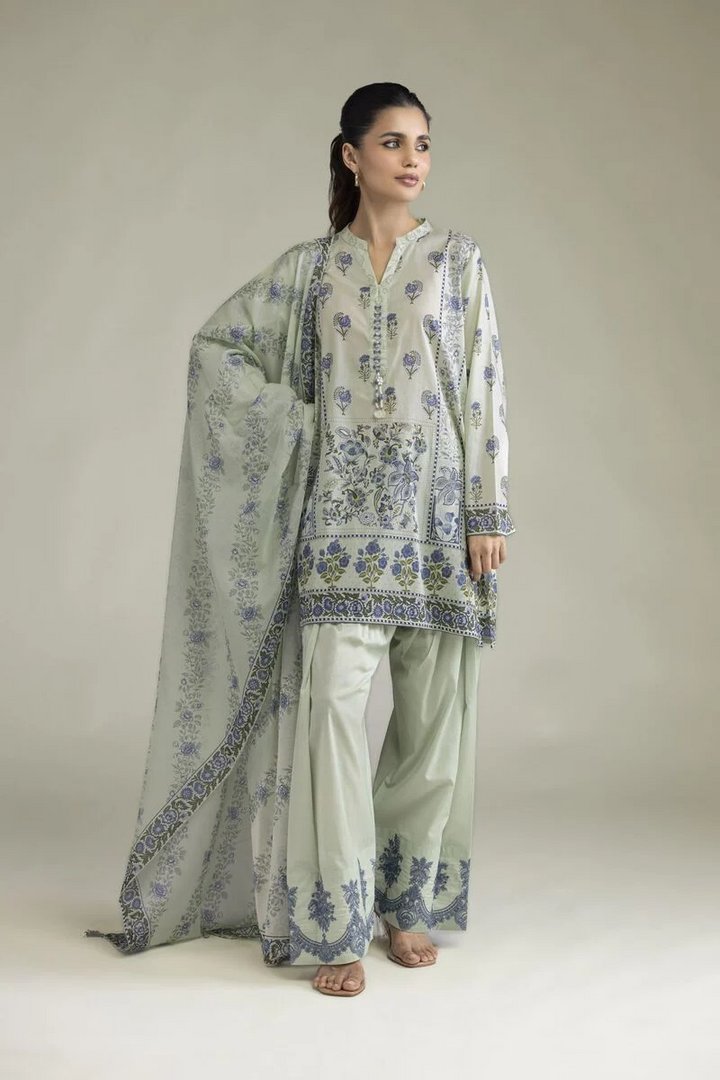 Embroidered | Lawn Fabrics 3 Piece