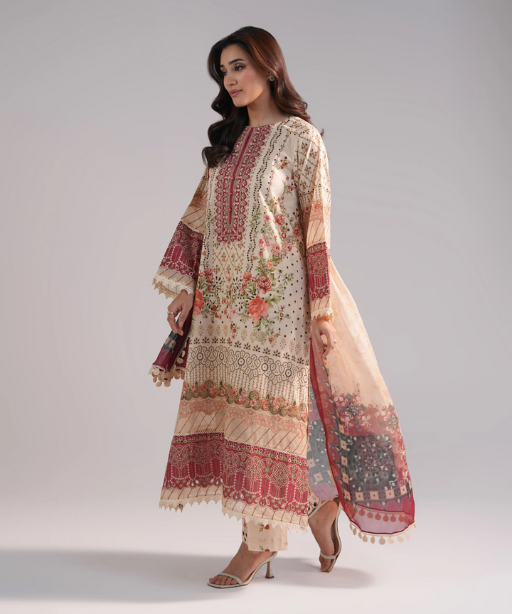 3 Piece - Embroidered Lawn Suit