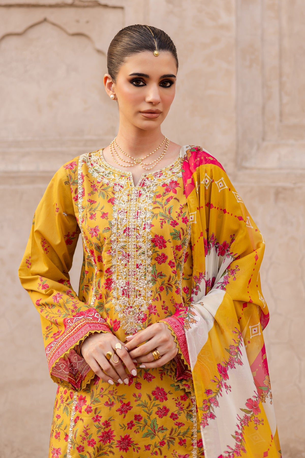 Bert 3Pc- Printed Lawn Dress