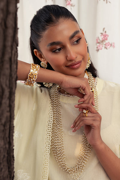 3 PIECE EMBROIDERED JACQUARD