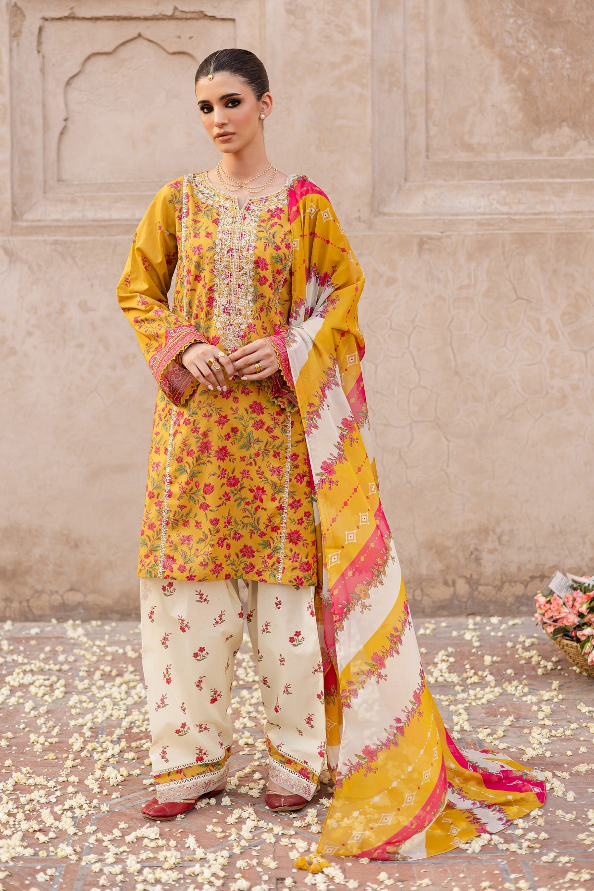 Bert 3Pc- Printed Lawn Dress