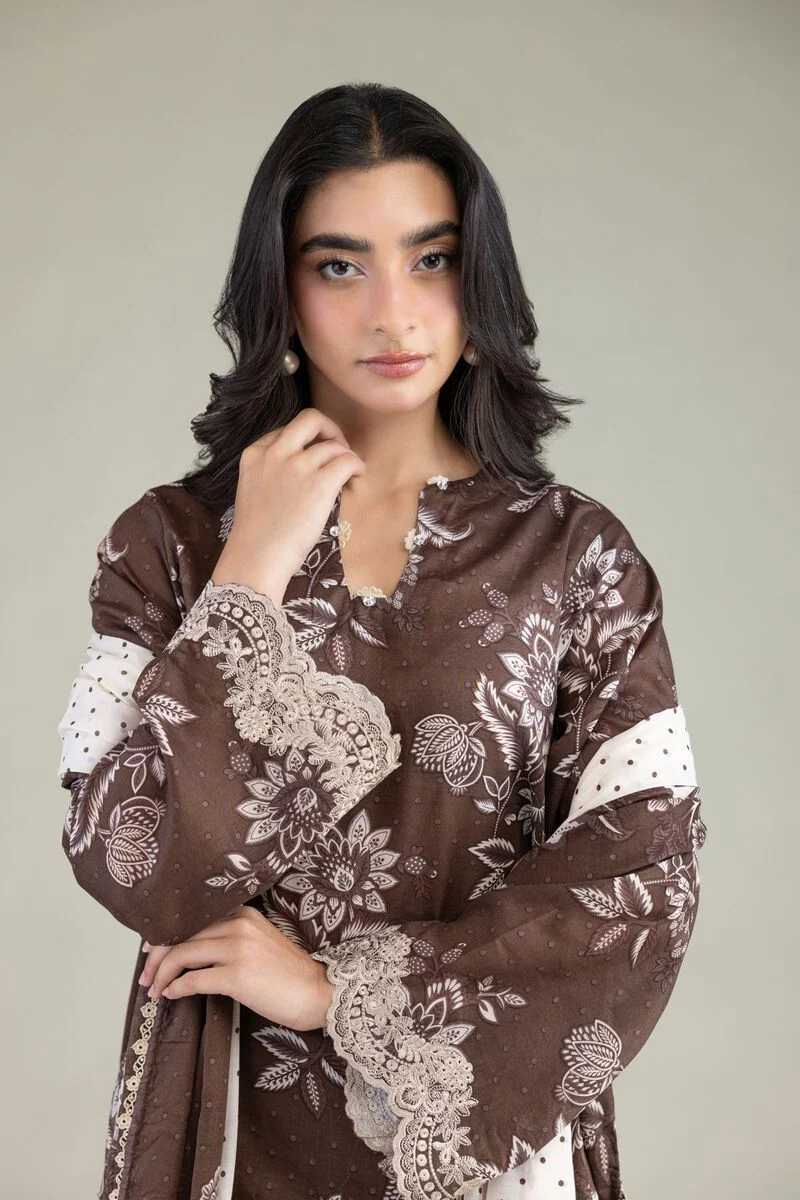 Embroidered | Cambric Fabrics 3 Piece