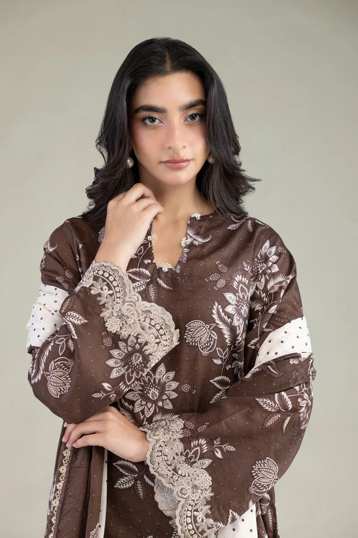 Embroidered | Cambric Fabrics 3 Piece