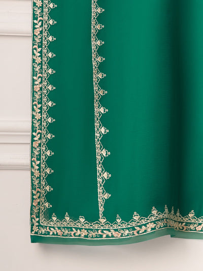 Pure Chiffon Embroidered Shirt