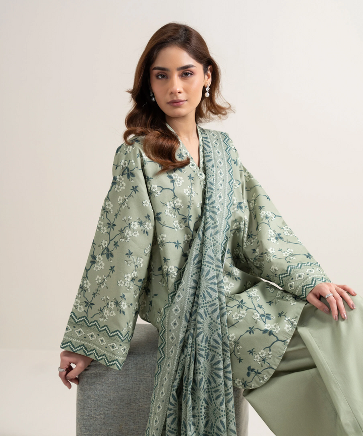 3 Piece - Printed Lawn Suit