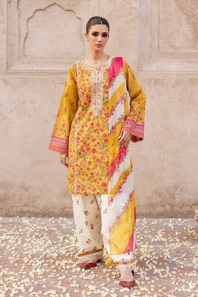 Bert 3Pc- Printed Lawn Dress