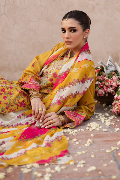 Bert 3Pc- Printed Lawn Dress