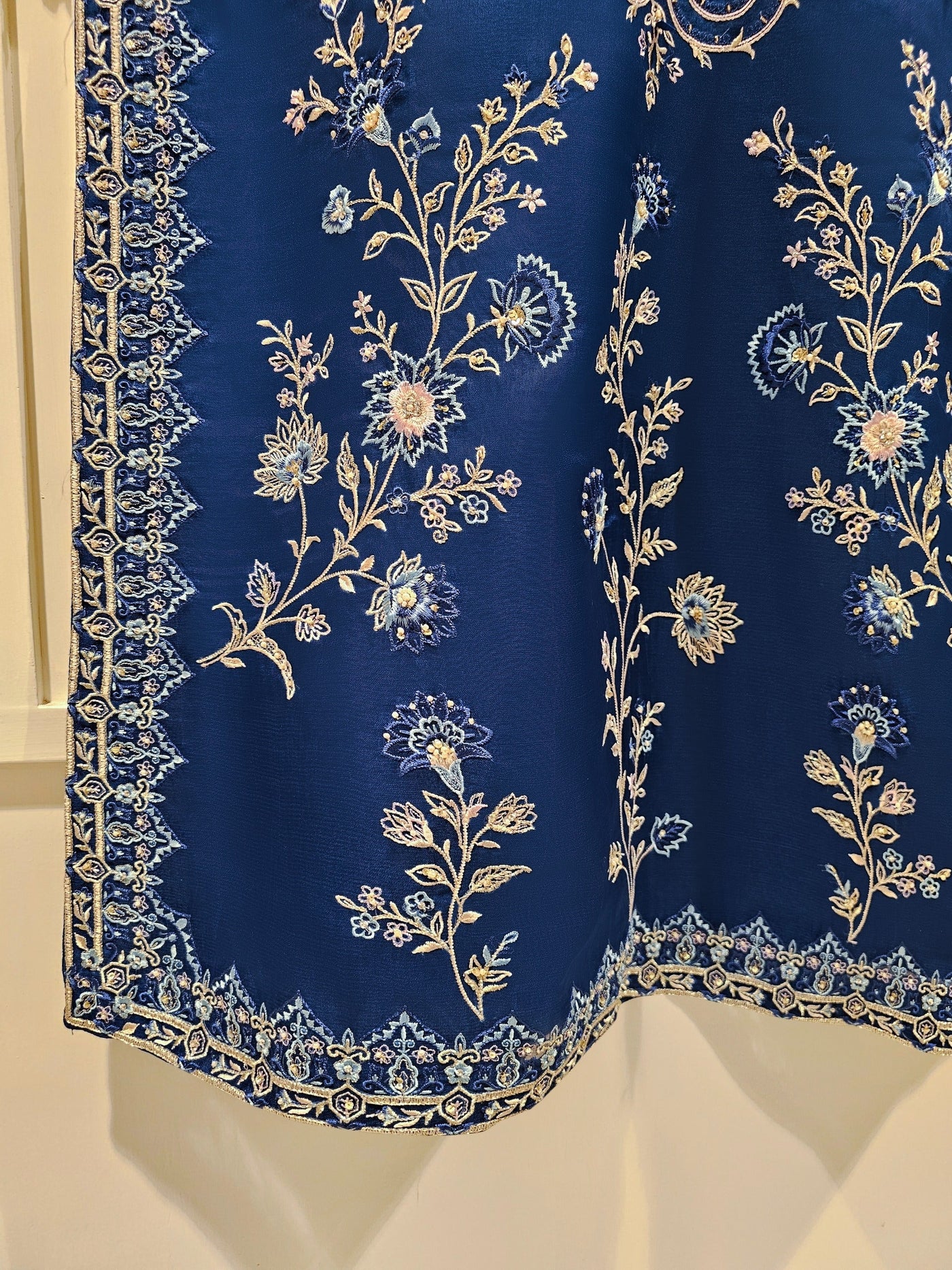 3 Piece - Pure Organza Embroidered Suit