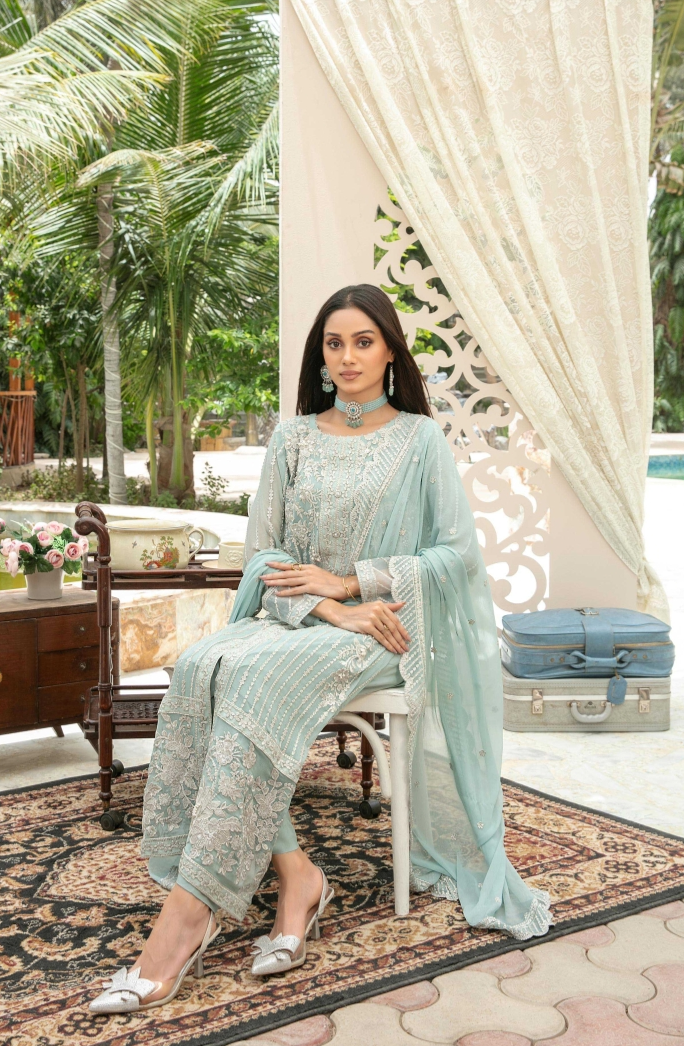 Nuresa Embroidered Fancy Chiffon