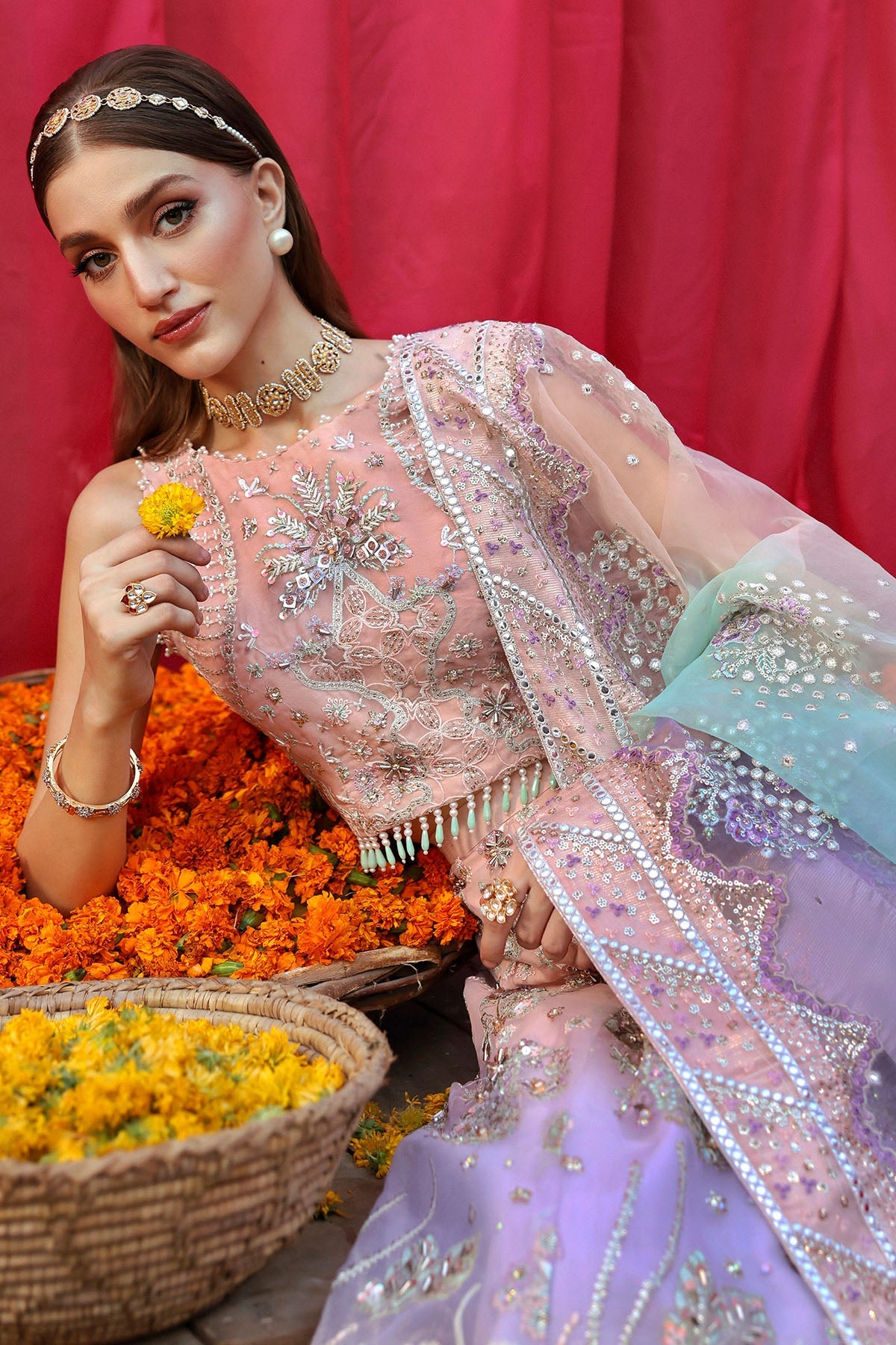 Jhoomro Unstitched Luxury Ensemble