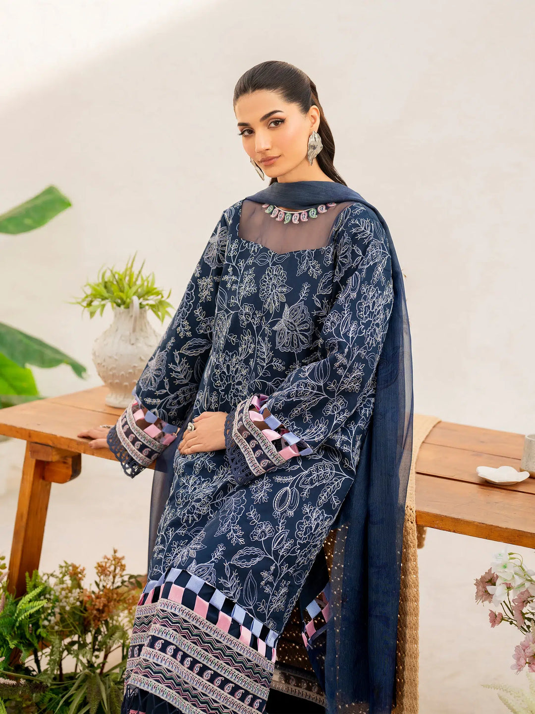 Husn-E-Arah Unstitched Lawn