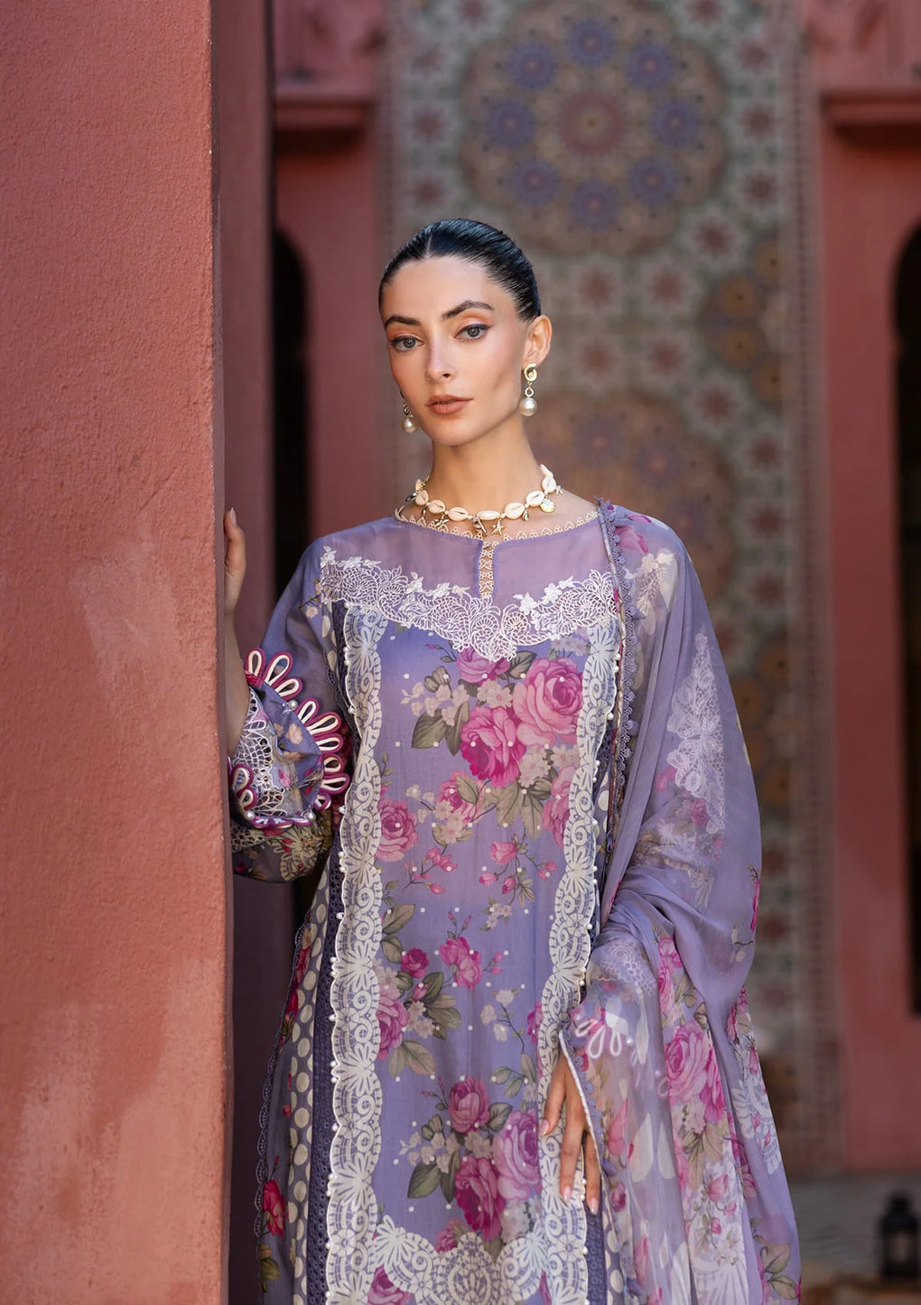 ELAF SIGNATURE  EMBROIDERED LAWN