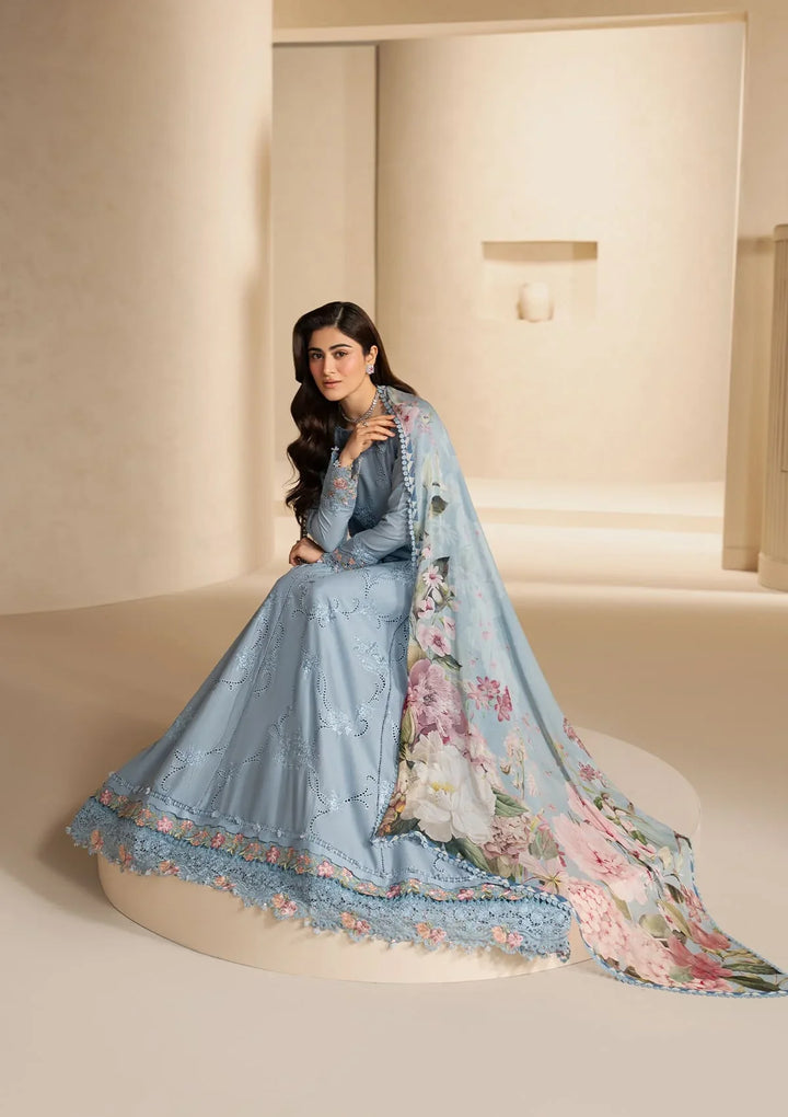 E-CRAFT - CHIKANKARI LAWN WITH CHIFFON DUPATTA &