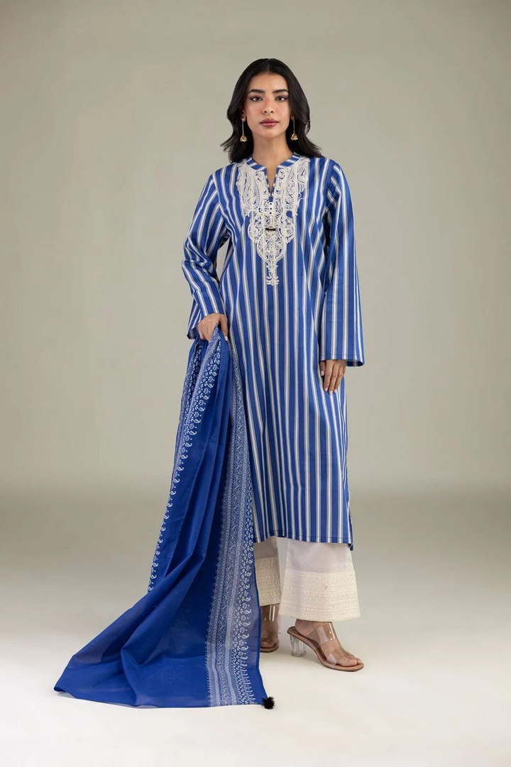 Embroidered | Cambric Fabrics 3 Piece