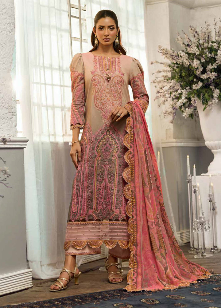 Embroidered Lawn 3 Piece Suit